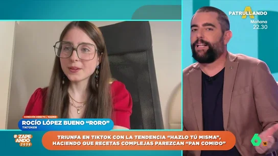 La entrevista a Roro, la tiktoker viral que cocina a su novio Pablo: "La gente me pregunta si cazo al pato" La joven se ha popularizado en redes gracias a sus vídeos en los que no solo hace recetas para su pareja sino que, incluso, confecciona un vestido para acudir a una cita con él.