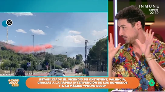 ¿Qué es el polvo rojo que sueltan los aviones durante los incendios? Francisco Cacho lo explica ¿Qué es el polvo rojo que sueltan los aviones durante los incendios? Francisco Cacho lo explica