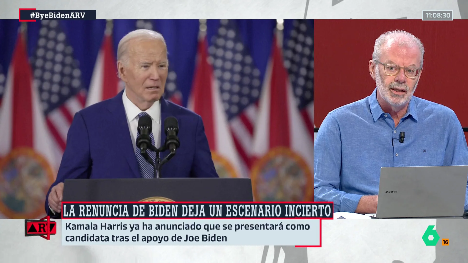 ARV- Jesús Núñez, sobre Biden: "Estamos en un intento desesperado de intentar corregir un error de cálculo garrafal"