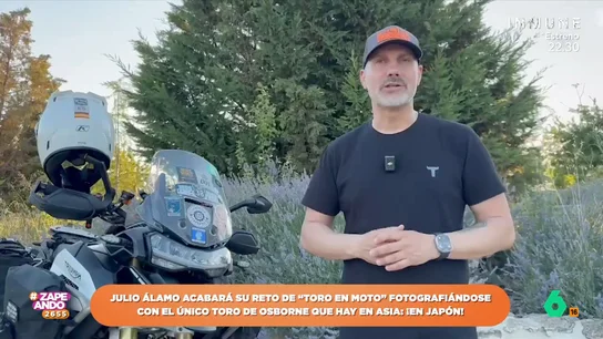 De España a Japón: Julio Álamo se prepara para completar su reto del 'Toro en Moto' De España a Japón: Julio Álamo se prepara para completar su reto del 'Toro en Moto'