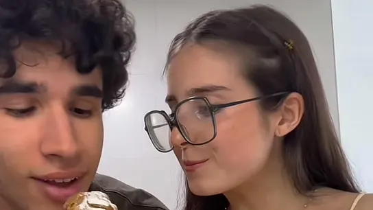 Roro con su novio Pablo. Roro con su novio Pablo.