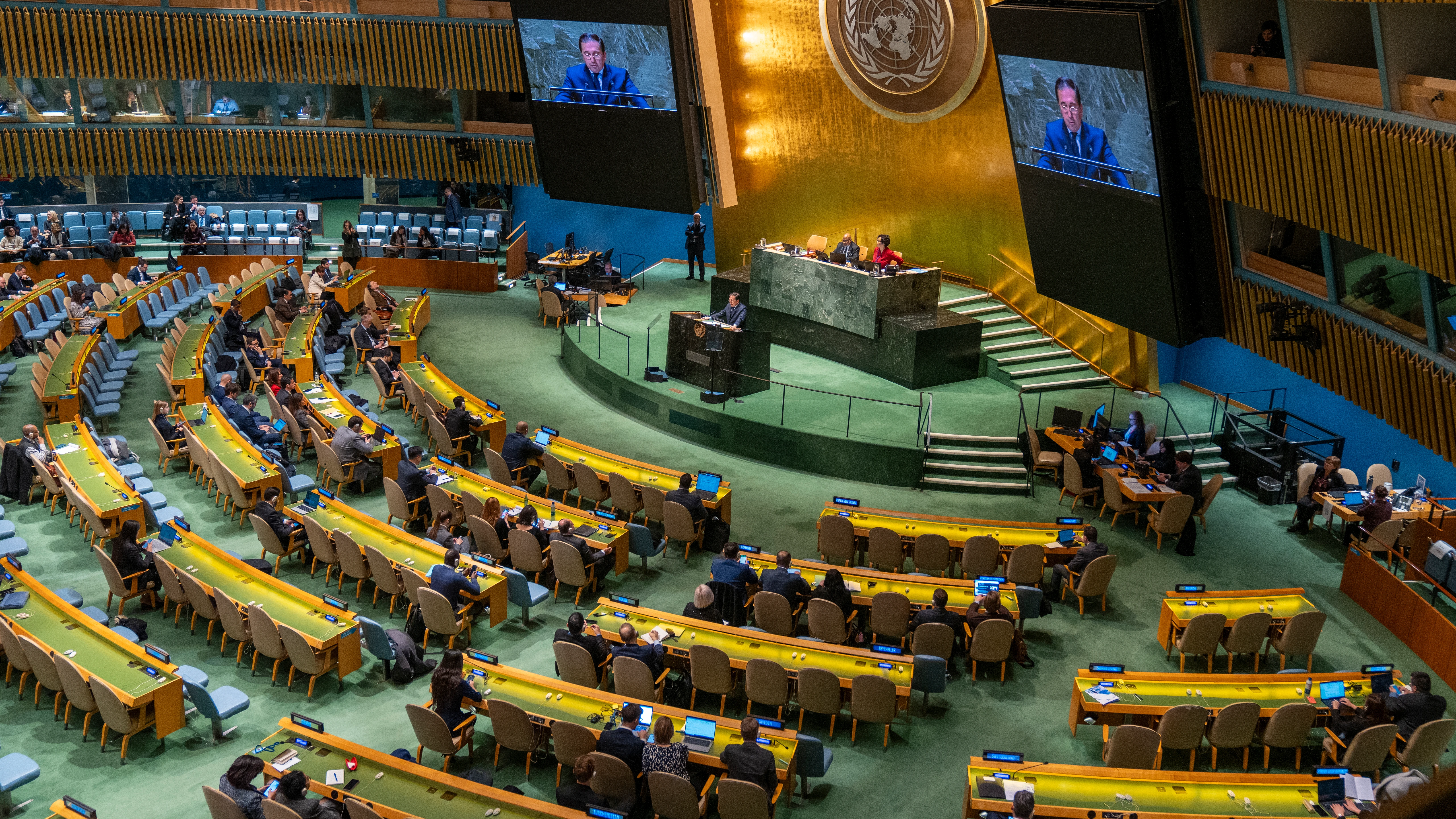 Fotografía de archivo de una sesión de la Asamblea General de la ONU en Nueva York (EE.UU.). EFE/ Ángel Colmenares