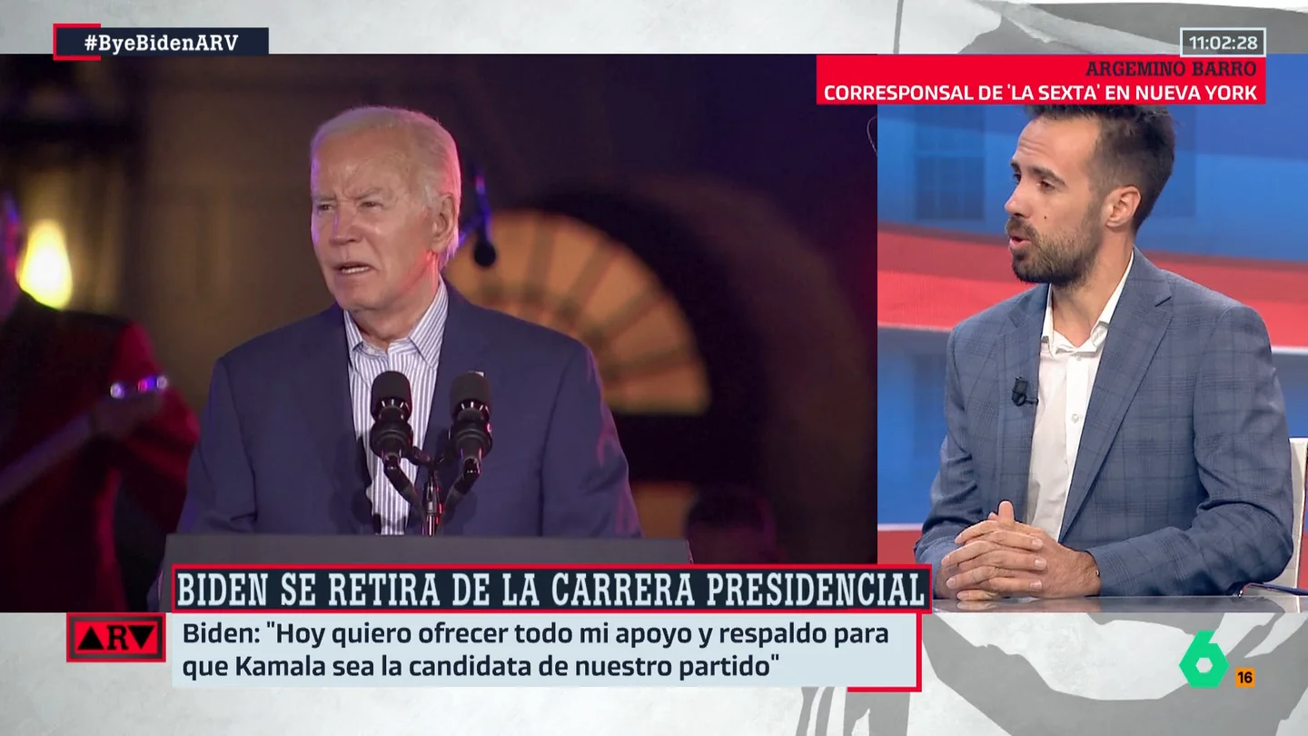 ARV- Argemino Barro reacciona a la retirada de Biden: "Fue una decisión de última hora" ARV- Argemino Barro reacciona a la retirada de Biden: "Fue una decisión de última hora"