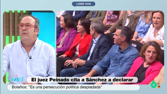 Juande Colmenero, a Félix Bolaños: "Que el ministro de Justicia hable de persecución política es muy lamentable" "Cuando no me interesan las decisiones judiciales, no las respeto", comenta Juande Colmenero en este vídeo donde analiza con Chema Crespo y Gonzalo Miró las palabras de Félix Bolaños sobre la citación a Pedro Sánchez en el caso de Begoña Gómez.