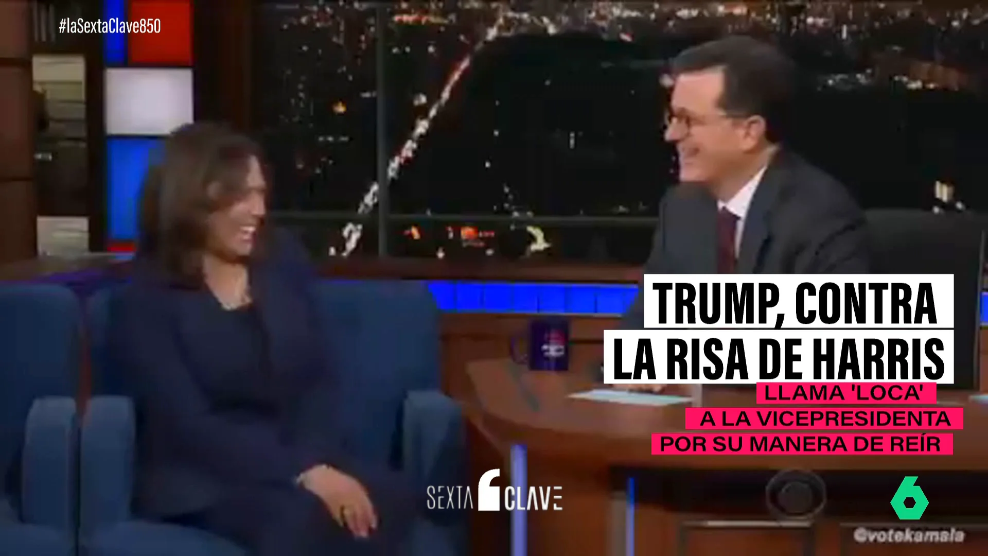 El indignante último movimiento de Trump: calificar la risa de Kamala Harris como "de loca" para desacreditarla