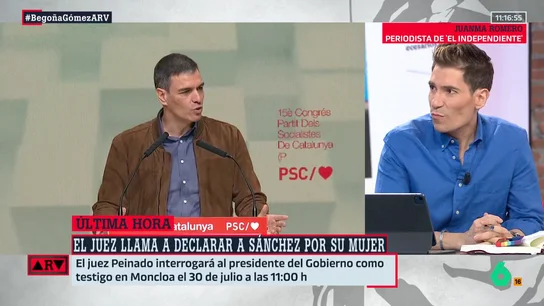 ARV- Romero, tras la citación a Sánchez: "Este asunto está escalando sin que sepamos muy bien qué se tiene contra Begoña Gómez" ARV- Romero, tras la citación a Sánchez: "Este asunto está escalando sin que sepamos muy bien qué se tiene contra Begoña Gómez"