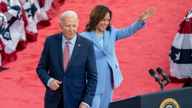El presidente de Estados Unidos, Joe Biden, y la vicepresidenta, Kamala Harris