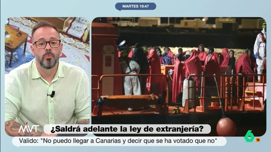Antonio Maestre, a PP, Vox y Junts por la ley de Extranjería: "Están jugando al oportunismo político con la vida de menores" "Es bastante triste que el oportunismo y el plazo corto de la política estén jugando con la vida de niños", reflexiona Antonio Maestre en este vídeo de Más Vale Tarde el día que PP, Vox y Junts han tumbado la reforma de la ley de Extranjería.