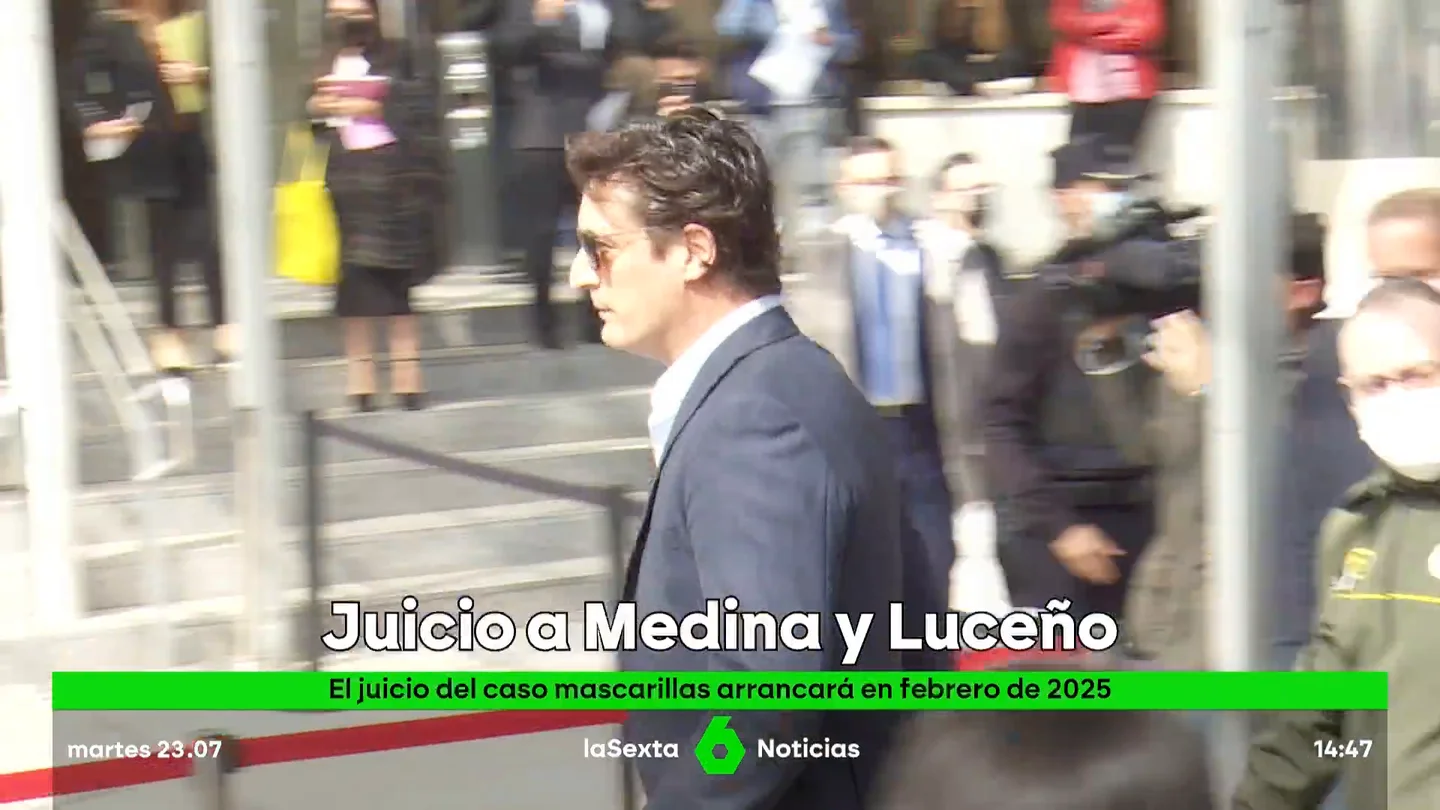 El juicio a Medina y Luceño por la estafa del 'caso mascarillas' se celebrará en febrero de 2025 El juicio a Medina y Luceño por la estafa del 'caso mascarillas' se celebrará en febrero de 2025