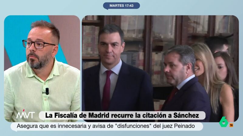 Antonio Maestre, tajante sobre el juez Peinado: "Lo único que busca es la imagen de Pedro Sánchez testificando en Moncloa"