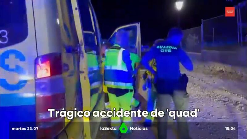 Muere una niña de 12 años al volcar un quad en el que iba con otra menor en Madrid