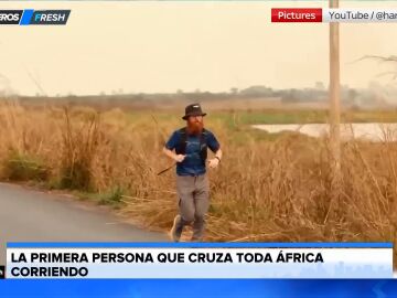 El impresionante reto de un hombre que recorre África de punta a punta corriendo en 352 días