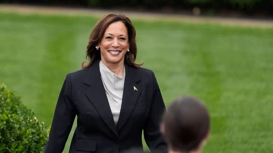 La vicepresidenta de Estados Unidos, Kamala Harris, durante un acto tras postularse como candidata demócrata a las elecciones presidenciales. La vicepresidenta de Estados Unidos, Kamala Harris, durante un acto tras postularse como candidata demócrata a las elecciones presidenciales.