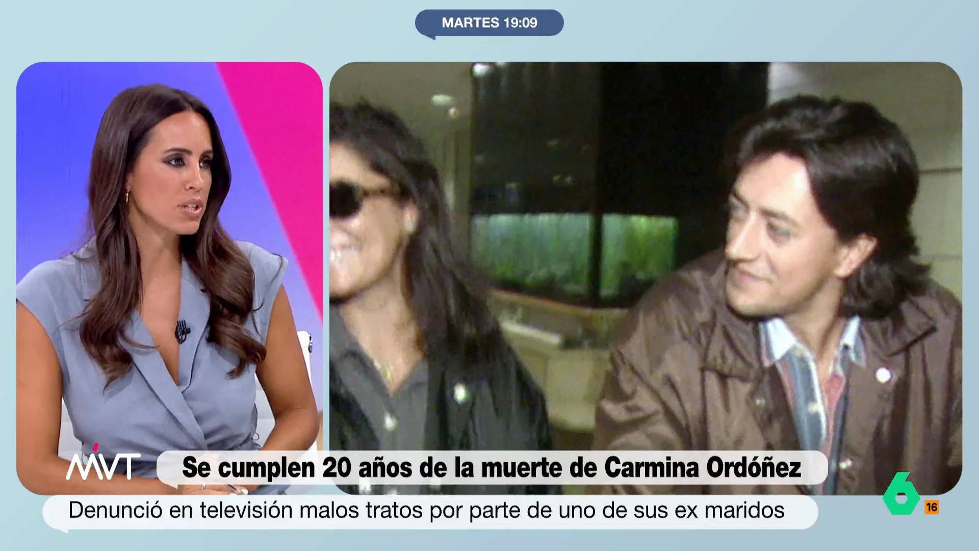 Con motivo de los 20 años que se cumplen de la muerte de Carmina Ordóñez, Más Vale Tarde recuerda en este vídeo la pionera denuncia por malos tratos que presentó Carmen Ordónez contra su marido, Ernesto Neira, finalmente desestimada.