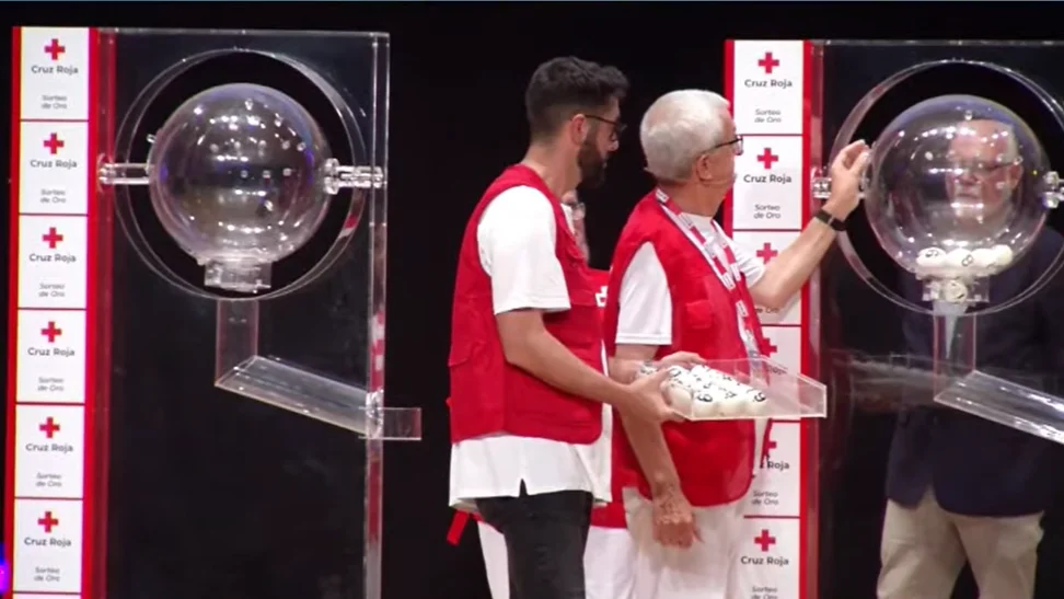 Bombos del Sorteo de Oro de Cruz Roja 2024.