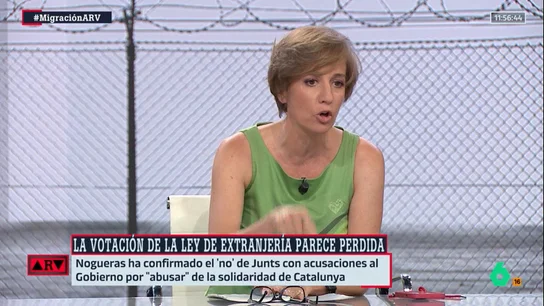 ARV- Tania Sánchez analiza la postura de Feijóo sobre la migración: "Está utilizando un discurso racista por interés electoral" ARV- Tania Sánchez analiza la postura de Feijóo sobre la migración: "Está utilizando un discurso racista por interés electoral"