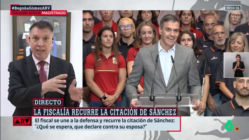 ARV- Joaquim Bosch analiza la actuación del juez Peinado tras citar a Sánchez: "Hay errores materiales muy claros"