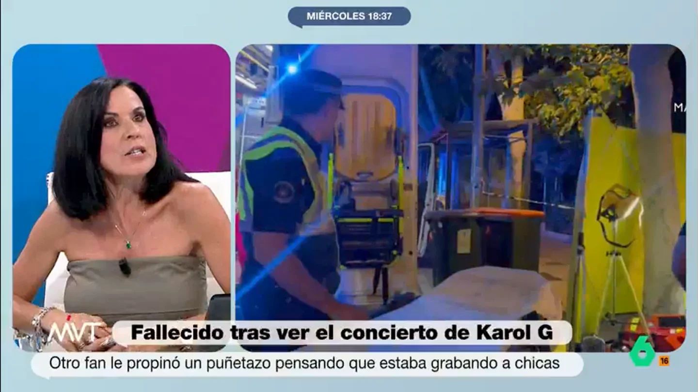 Bea de Vicente, sobre el hombre agredido en el concierto de Karol G que ha muerto: "Ha sido producto del infortunio" El agresor se enfrenta a un delito de homicidio imprudente, lo que le podría suponer una pena de cárcel de uno a cuatro años.