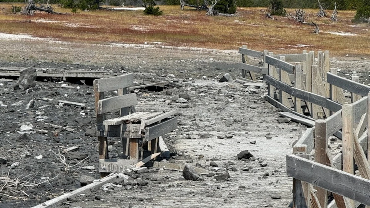 Shocking images of a rock explosion in Yellowstone (USA): “Everything is destroyed” Shocking images of a rock explosion in Yellowstone (USA): “Everything is destroyed”