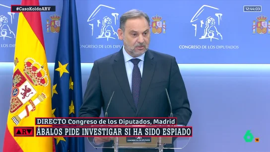 Rueda de prensa del exministro Ábalos abalosRueda de prensa del exministro Ábalos