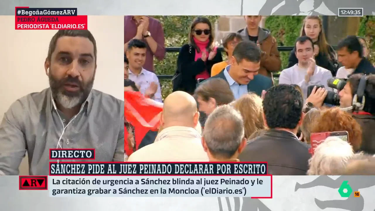 ARV-Águeda, sobre la citación a Sánchez: "Es difícil pensar que el interés del juez es avanzar en el conocimiento de los hechos"