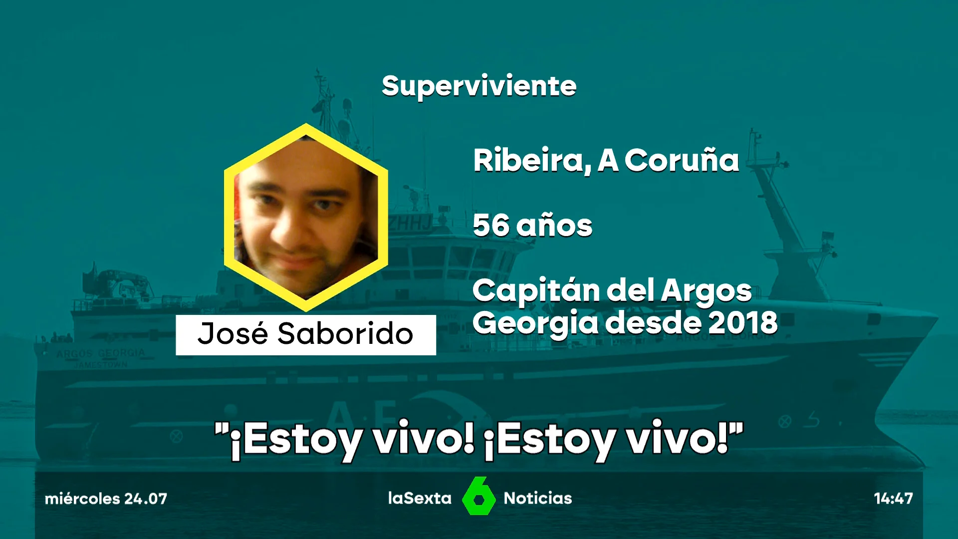 el mensaje del capitan del pesquero