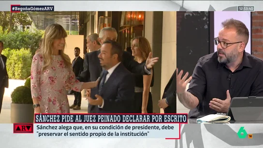 ARV-Maestre señala qué es lo que pretende el juez Peinado: "Quiere conseguir una testifical firmada de Sánchez" ARV-Maestre señala qué es lo que pretende el juez Peinado: "Quiere conseguir una testifical firmada de Sánchez"
