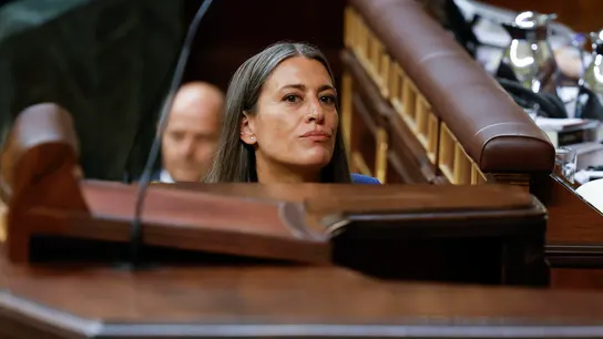 La portavoz de Junts Miriam Nogueras en el pleno del Congreso de este martes. La portavoz de Junts Miriam Nogueras en el pleno del Congreso de este martes.