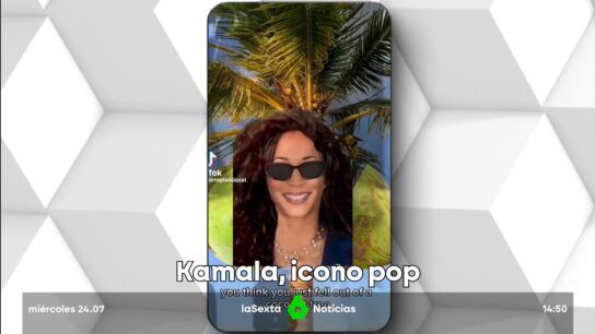 El emoji del coco y una actitud 'brat', las armas pol&iacute;ticas de Kamala Harris para llegar a los m&aacute;s j&oacute;venes