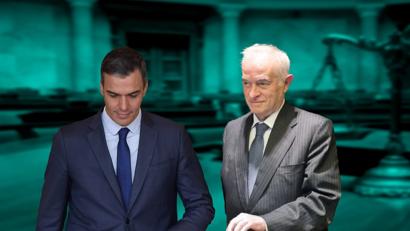 Montaje del juez Peinado y Pedro Sánchez. Montaje del juez Peinado y Pedro Sánchez.