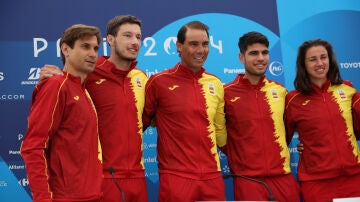 El equipo olímpico de tenis en París
