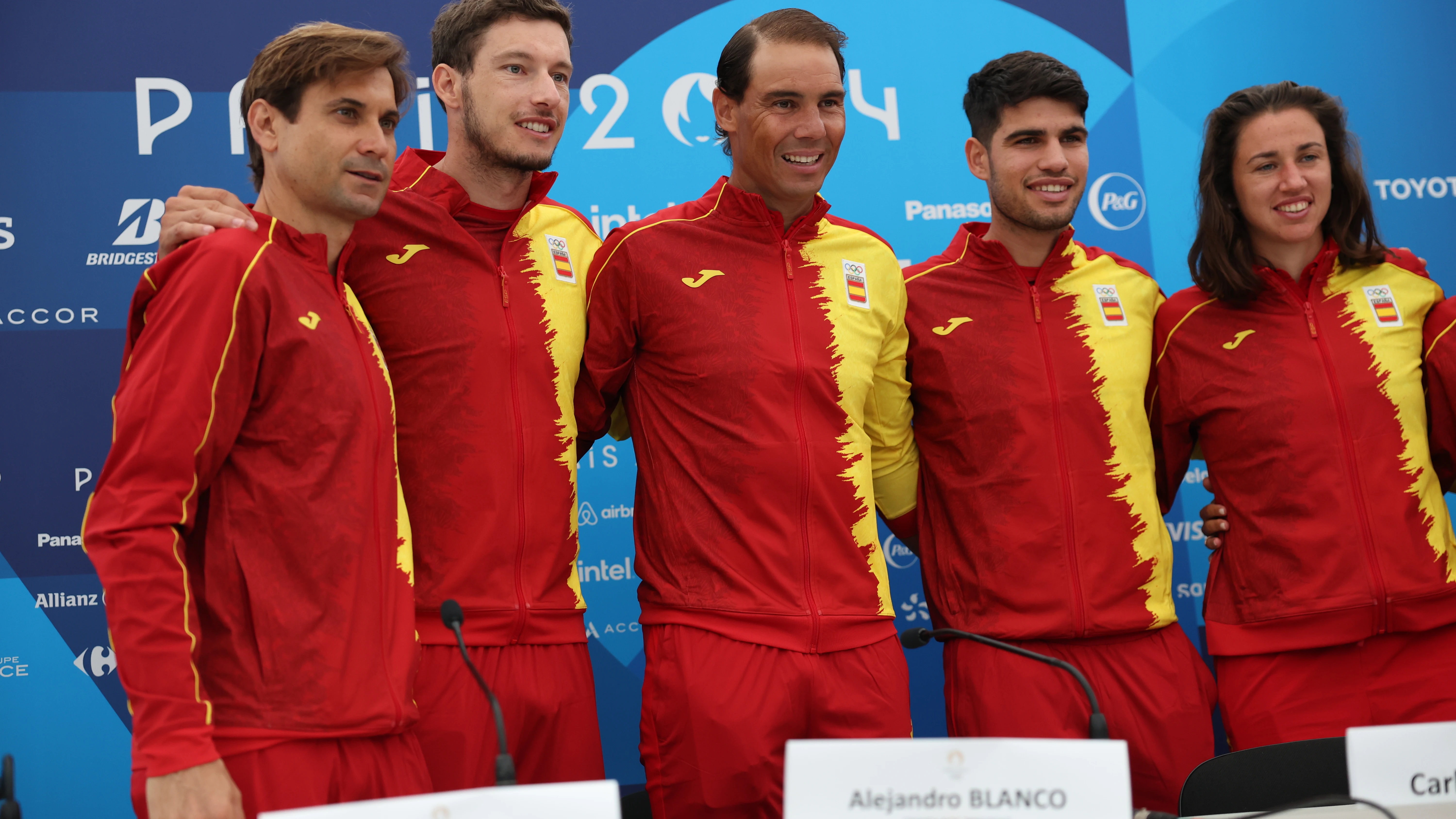 El equipo olímpico de tenis en París