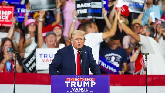 El expresidente de Estados Unidos Donald Trump durante un mitin en Charlotte, Carolina del Norte El expresidente de Estados Unidos Donald Trump durante un mitin en Charlotte, Carolina del Norte