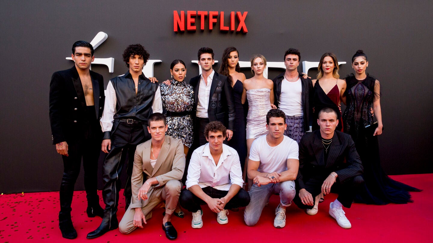 Los actores de 'Elite'.