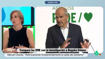 Tania Sánchez, a Manuel Chaves tras comparar el caso de los ERE con el de Begoña Gómez