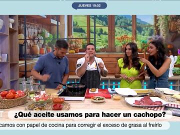 Carlos Maldonado explica cuál es la mejor forma de saber si un cachopo o croqueta está listo