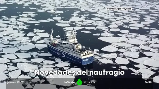 Un bloque de hielo sería la causa del hundimiento del 'Argos Georgia', según las autoridades de Malvinas Un bloque de hielo sería la causa del hundimiento del 'Argos Georgia', según las autoridades de Malvinas