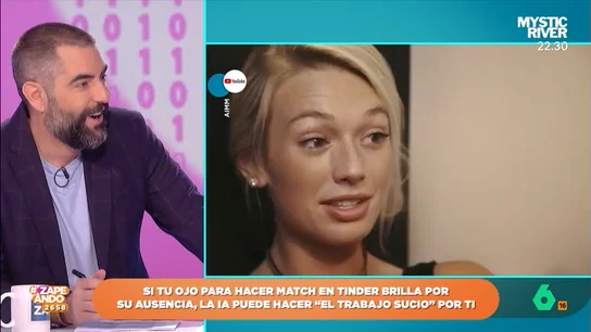Dani Mateo alucina con una nueva aplicación que ayuda a ligar: "Debería llamarse 'CelestIA'" La tecnología ha llegado también al ámbito de las citas. Daniel Sánchez, experto en Inteligencia Artificial, visita Zapeando para explicar como funciona una de estas aplicaciones que promete ayudar a encontrar pareja.