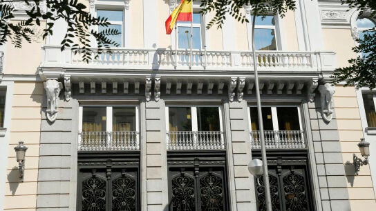 Fachada del edificio sede del Consejo General del Poder Judicial (CGPJ). 