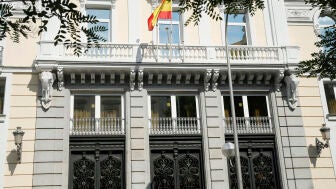 Fachada del edificio sede del Consejo General del Poder Judicial (CGPJ). 