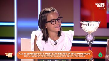 Lola Martínez, una niña de Vigo de solo 10 años, se convierte en la campeona mundial de cálculo mental