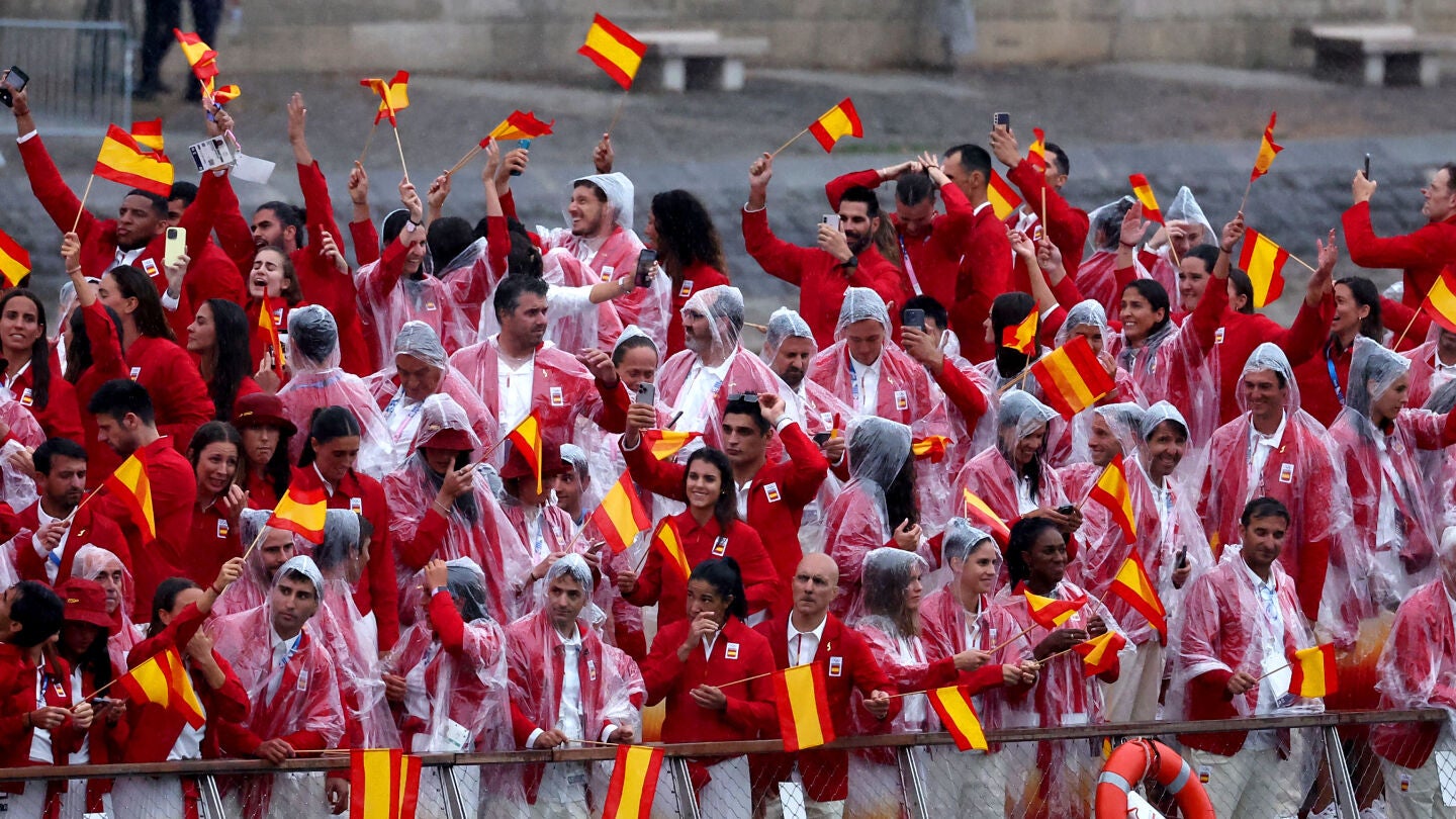La delegación española en la ceremonia inaugural