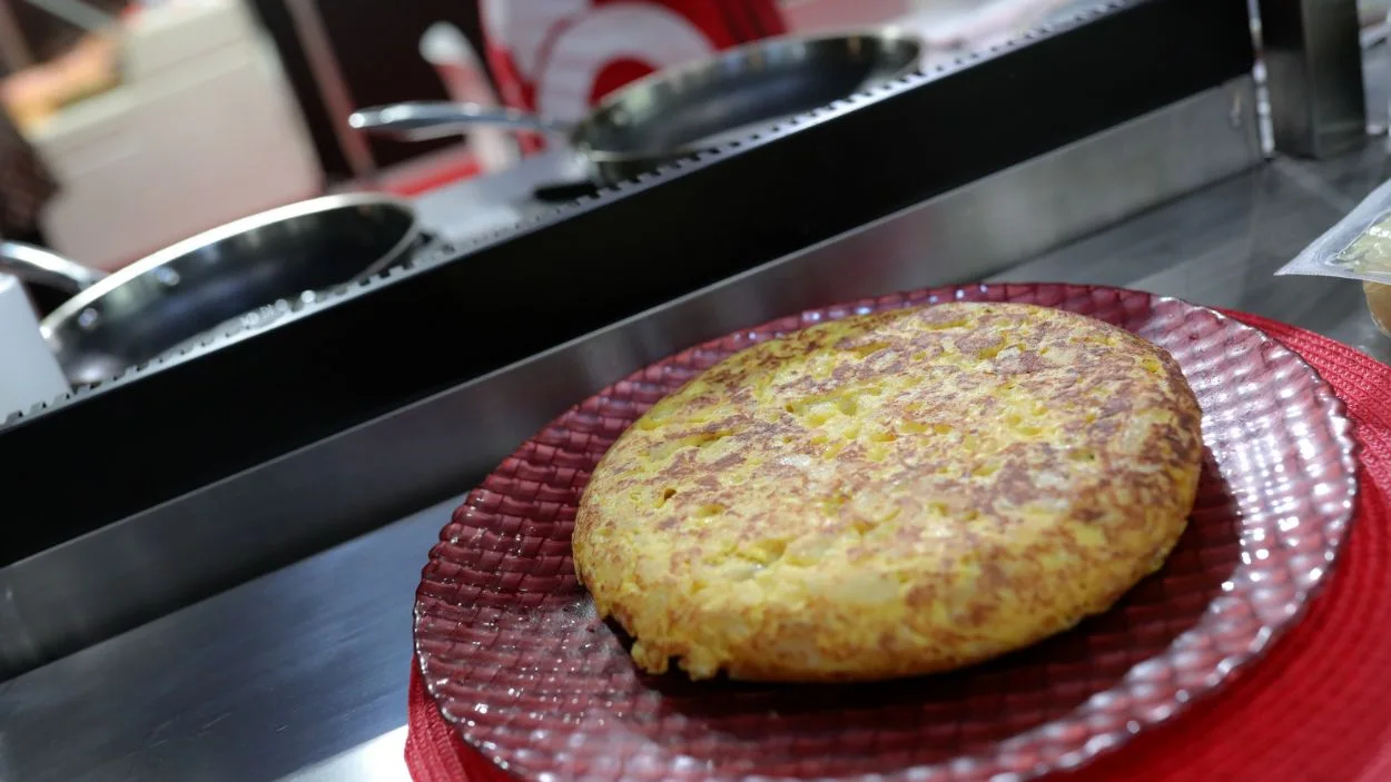 Foto de archivo de una tortilla de patatas.