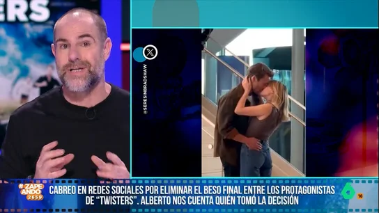 Alberto Rey explica quién eliminó el beso entre los protagonistas de Twisters Alberto Rey explica quién eliminó el beso entre los protagonistas de Twisters