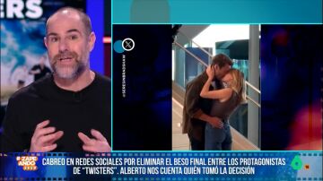 Alberto Rey explica quién eliminó el beso entre los protagonistas de Twisters 