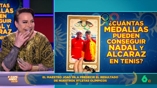 La tarotista pregunta a sus cartas qu&eacute; suerte correr&aacute;n los tenistas espa&ntilde;oles en su participaci&oacute;n en los Juegos Ol&iacute;mpicos. &iquest;Conseguir&aacute;n alguna medalla? Desc&uacute;brelo en el v&iacute;deo principal.