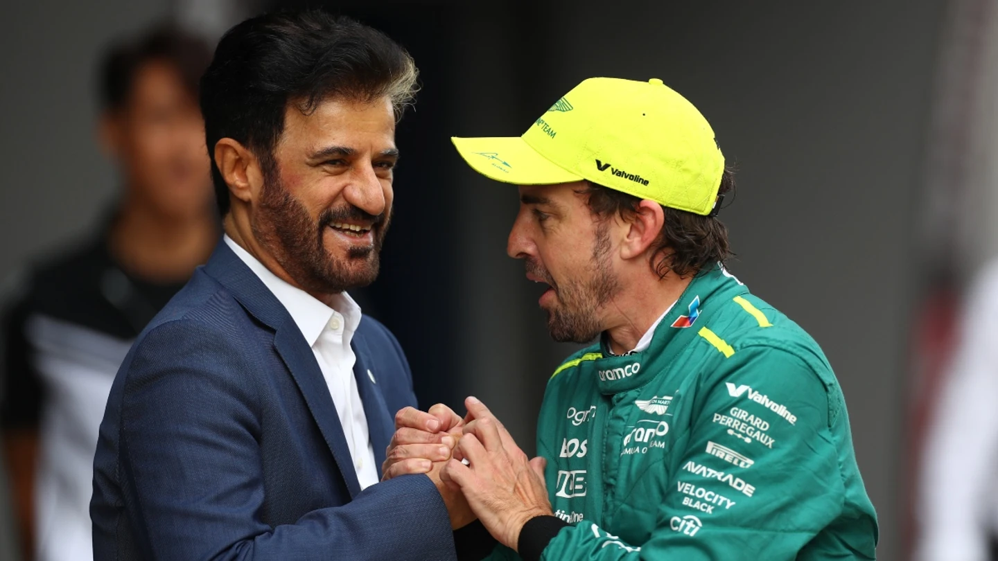 Alonso charla con el presidente de la FIA Alonso charla con el presidente de la FIA