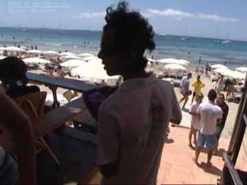 Imagen de un chiringuito de Ibiza