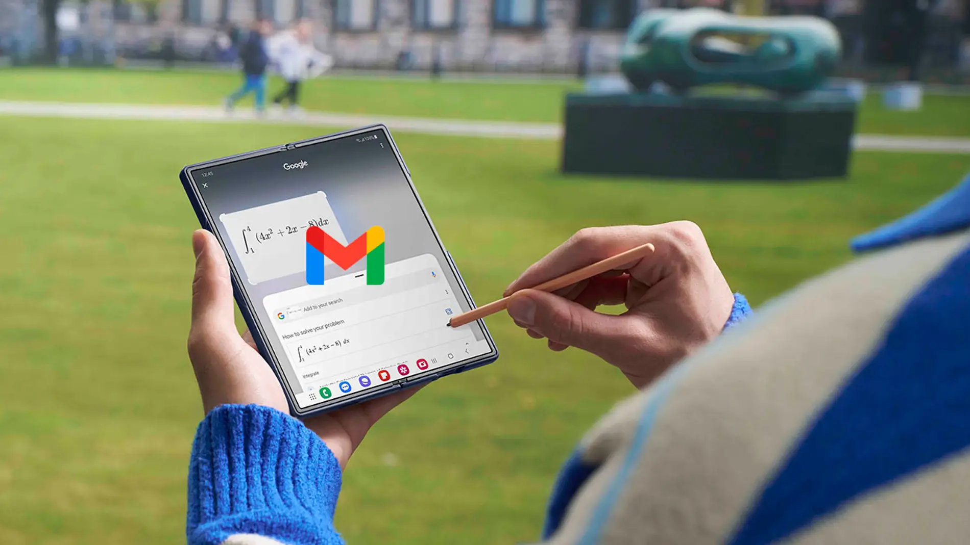 Un plegable y Gmail Un plegable y Gmail