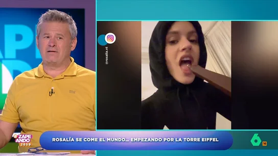 Rosalía recibe un regalo muy dulce durante su visita a París: "¿Quién es ahora el monumento más alto?" La cantante catalana ha visitado la capital francesa para acudir a una de las fiestas celebradas como antesala de los Juegos Olímpicos.